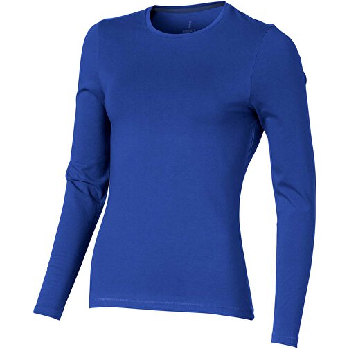 Ponoka Langarmshirt Für Damen , Green Concept, blau, Single jersey Strick 95% Bio Baumwolle, 5% Elastan, 200 g/m2, M, , Bild 1