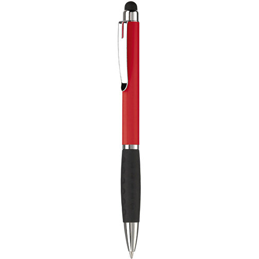 Kugelschreiber Mercurius Mit Touch , rot, ABS & Metall, 13,70cm (Länge), Bild 1