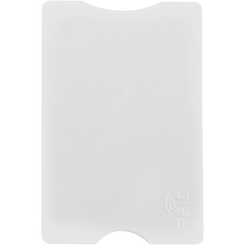 Kartenhalter Anti Skim (Hard Case) , weiß, PS, 9,00cm x 0,40cm x 6,00cm (Länge x Höhe x Breite), Bild 1