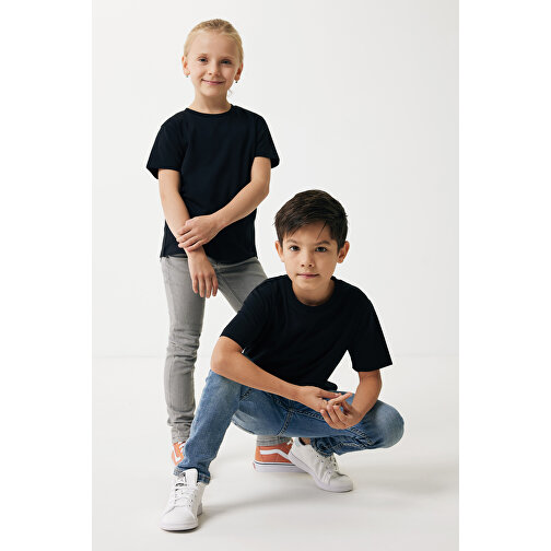 Iqoniq Koli Kids T-Shirt Aus Recycelter Baumwolle , schwarz, 30% recycelte und 70% biologische Baumwolle, 11-12, 60,00cm x 0,50cm (Länge x Höhe), Bild 3