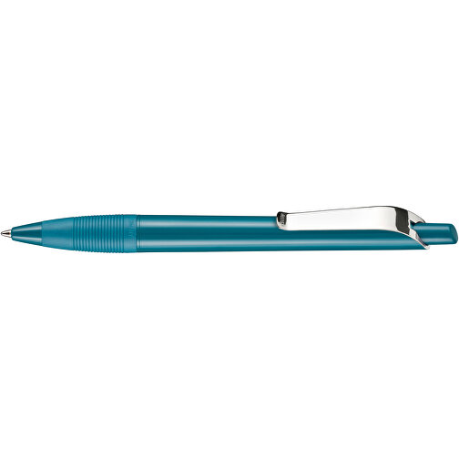Kugelschreiber Bond Shiny , Ritter-Pen, petrol-türkis, ABS u. Metall, 14,30cm (Länge), Bild 3