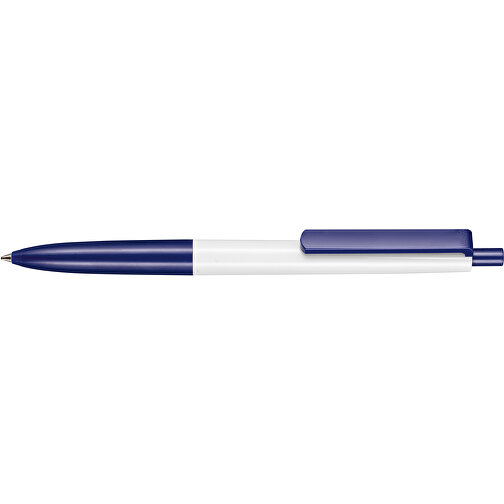 Kugelschreiber New Basic , Ritter-Pen, weiß/nachtblau, ABS-Kunststoff, 13,40cm (Länge), Bild 3