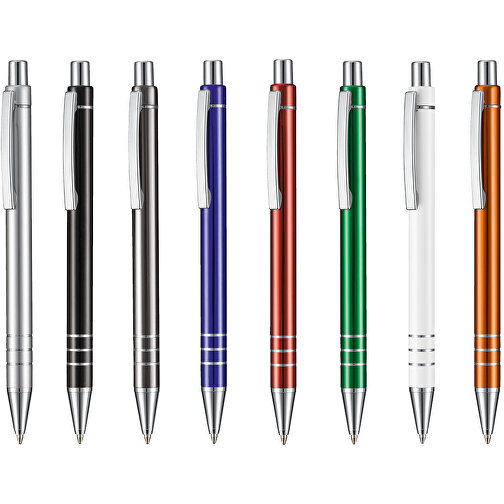 Kugelschreiber GLANCE , Ritter-Pen, grau, Metall, 13,30cm (Länge), Bild 4