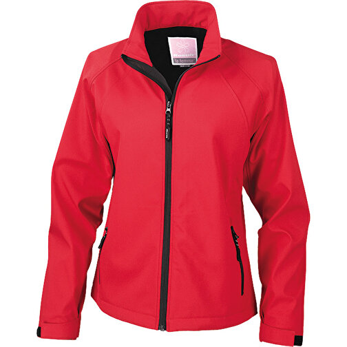Base Softshell Jacke , Result, rot, Außenschicht: 93 % Polyester / 7 % Spandex, Innenschicht: 100 % Poylester, XS, , Bild 1