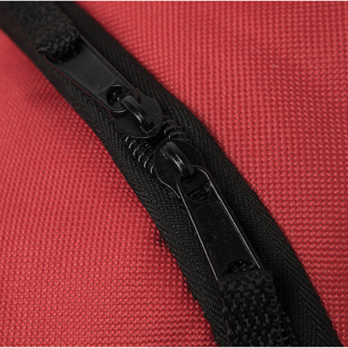 Rucksack CURVE , rot, schwarz, 600D Polyester, 46,00cm x 19,00cm x 34,00cm (Länge x Höhe x Breite), Bild 7