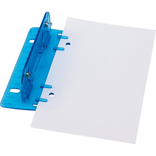 Mini-Locher PAGE , blau, Kunststoff, 13,00cm x 6,70cm (Länge x Breite), Bild 2