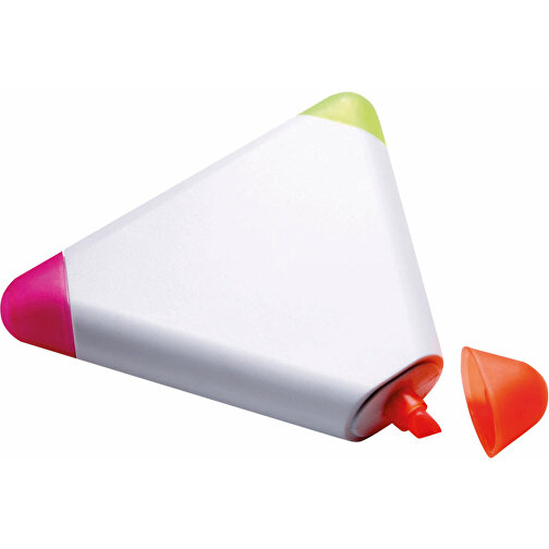 Triangulo , weiß, Kunststoff, 7,50cm x 1,30cm x 7,50cm (Länge x Höhe x Breite), Bild 3