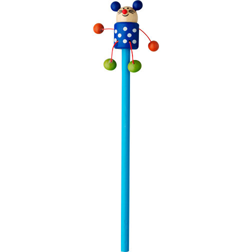 Bleistift Mit Tierfiguren George , custom/multicolor, Nylon, Graphit, Lindenholz, , Bild 3