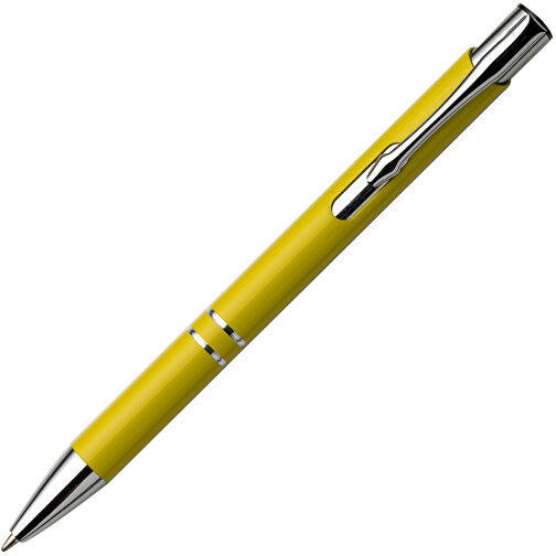 Kugelschreiber Aus Aluminium Albacete , gelb, ABS, Aluminium, Plastik, Stahl, , Bild 2