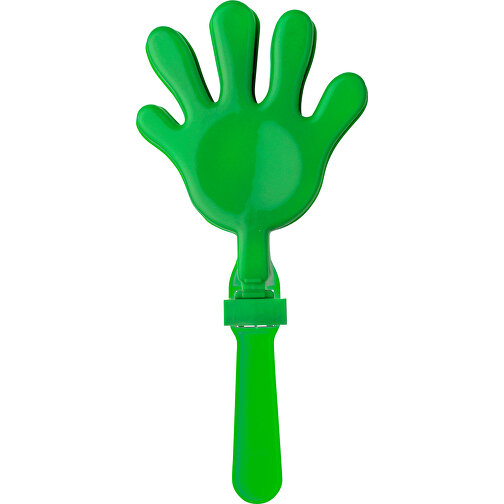 Klapperhand Aus Kunststoff Boris , hellgrün, Plastik, PP, 18,50cm x 1,80cm x 8,50cm (Länge x Höhe x Breite), Bild 1