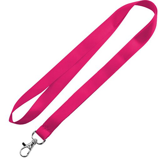 Schlüsselband Basic , Promo Effects, pink, Satin, 92,00cm x 1,60cm (Länge x Breite), Bild 1