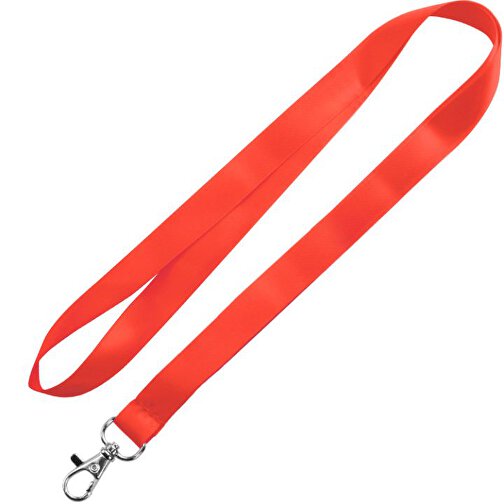 Schlüsselband Basic , Promo Effects, rot, Satin, 92,00cm x 1,60cm (Länge x Breite), Bild 1