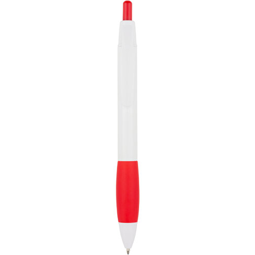 Kugelschreiber Kandi , Promo Effects, weiß / rot, Kunststoff, 14,10cm (Länge), Bild 2