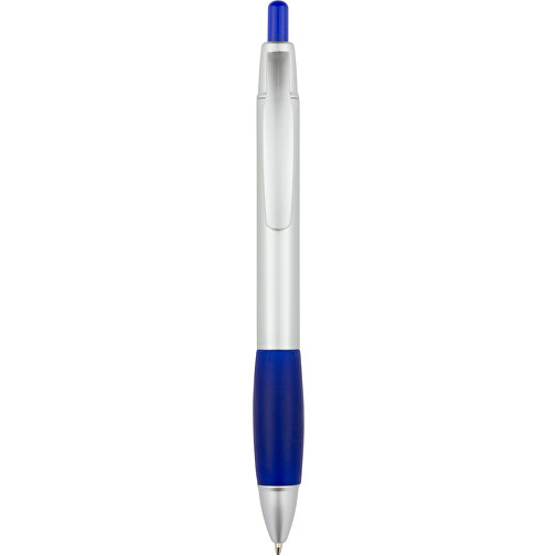 Kugelschreiber Kandi , Promo Effects, silber / blau, Kunststoff, 14,10cm (Länge), Bild 2