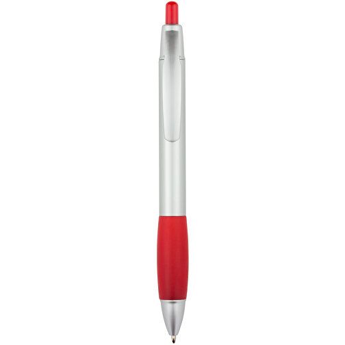 Kugelschreiber Kandi , Promo Effects, silber / rot, Kunststoff, 14,10cm (Länge), Bild 5