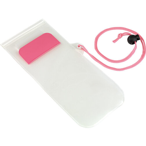 Telefon-Tasche SMART SPLASH , magenta, PVC, frei von Phthalaten, 22,50cm x 9,00cm (Länge x Breite), Bild 1