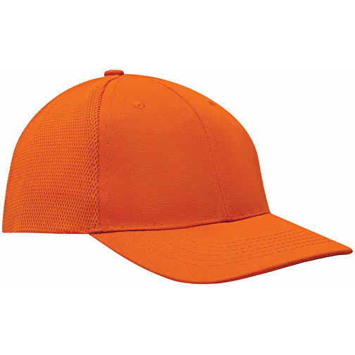 6-Panel-Cap PITCHER , orange, 100% Polyester, 230 g/m², 1,00cm (Länge), Bild 2