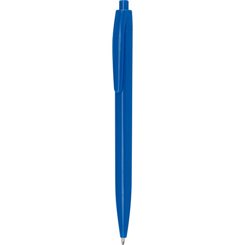 Kugelschreiber PLAIN , blau, Kunststoff, 13,80cm (Länge), Bild 1