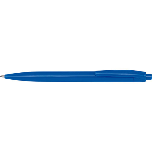 Kugelschreiber PLAIN , blau, Kunststoff, 13,80cm (Länge), Bild 3