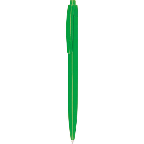 Kugelschreiber PLAIN , grün, Kunststoff, 13,80cm (Länge), Bild 1