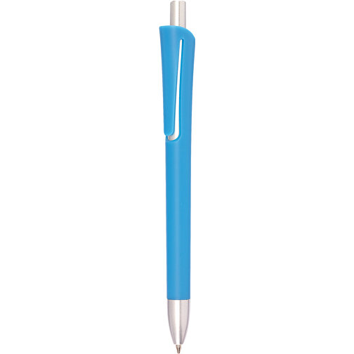 Kugelschreiber OREGON , hellblau, Kunststoff, 14,20cm (Länge), Bild 1