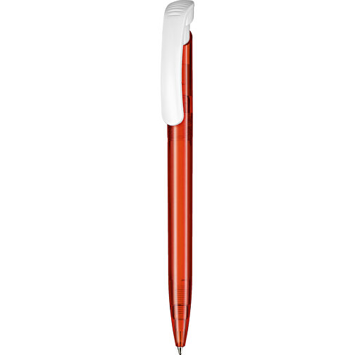 Kugelschreiber Clear Transparent S , Ritter-Pen, feuer-rot, ABS-Kunststoff, 14,80cm (Länge), Bild 1