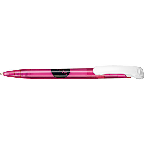 Kugelschreiber Clear Transparent S , Ritter-Pen, magenta, ABS-Kunststoff, 14,80cm (Länge), Bild 3