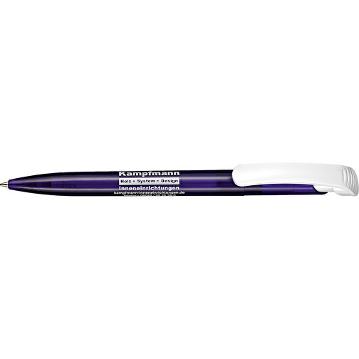 Kugelschreiber Clear Transparent S , Ritter-Pen, ocean-blau, ABS-Kunststoff, 14,80cm (Länge), Bild 3