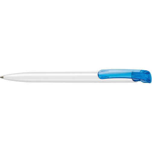 Kugelschreiber Clear ST , Ritter-Pen, karibik-blau, ABS-Kunststoff, 14,80cm (Länge), Bild 3