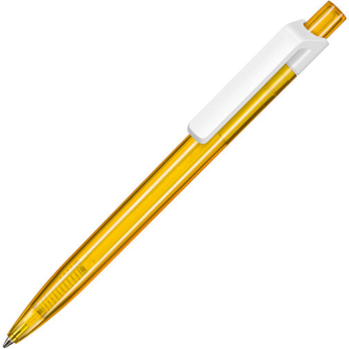 Kugelschreiber Insider Transparent S , Ritter-Pen, mango-gelb, ABS-Kunststoff, 14,20cm (Länge), Bild 2