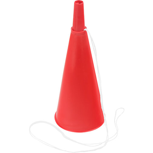 Fan-Horn , rot, rot, PP+ABS+PES, 16,70cm (Höhe), Bild 1