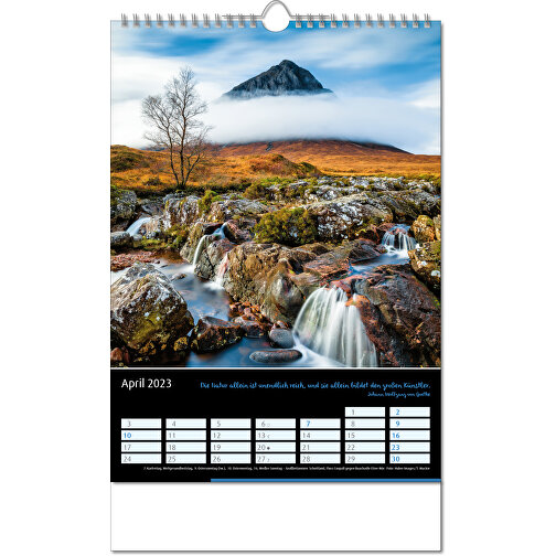 Calendario 'Emotion' en formato 24 x 38,5 cm, con encuadernación Wire-O, Imagen 5