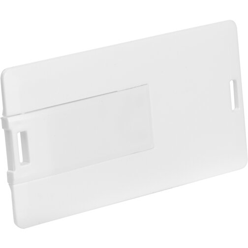 USB Stick CARD Small 2.0 1GB , Promo Effects MB , weiss MB , 1 GB , Kunststoff MB , 3 - 10 MB/s MB , 6,05cm x 0,25cm x 3,00cm (Länge x Höhe x Breite), Bild 1