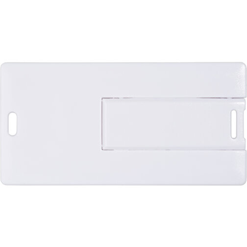USB Stick CARD Small 2.0 1GB , Promo Effects MB , weiß MB , 1 GB , Kunststoff MB , 3 - 10 MB/s MB , 6,05cm x 0,25cm x 3,00cm (Länge x Höhe x Breite), Bild 3