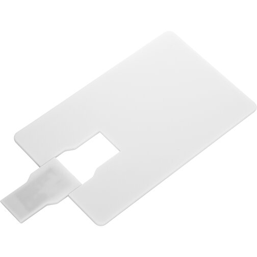 USB Stick CARD Click 2.0 4GB , Promo Effects MB , weiß MB , 4 GB , Kunststoff MB , 3 - 10 MB/s MB , 8,60cm x 0,15cm x 5,40cm (Länge x Höhe x Breite), Bild 2