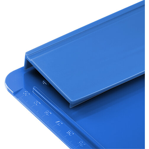 Klemmbrett DIN A4 'Beta' , blau, blau, PS, 34,20cm x 1,90cm x 23,20cm (Länge x Höhe x Breite), Bild 3
