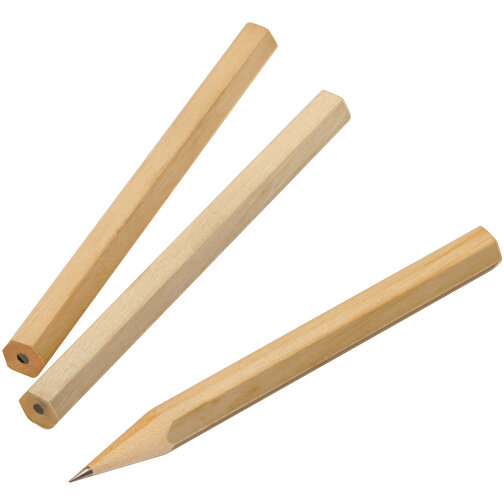 Bleistift, Kurz , beige, HO, 8,60cm x 0,70cm x 0,70cm (Länge x Höhe x Breite), Bild 1