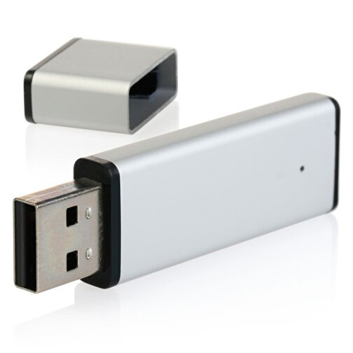 USB-Stick Alu Design 8GB , Promo Effects MB , silber MB , 8 GB , Metall MB , 3 - 10 MB/s MB , 6,00cm x 0,70cm x 1,20cm (Länge x Höhe x Breite), Bild 3
