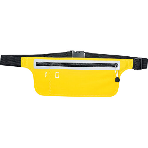 Gürteltasche REFLECTS-HIP BAG , Reflects, gelb, Polyester, 76,00cm x 1,20cm x 10,20cm (Länge x Höhe x Breite), Bild 1