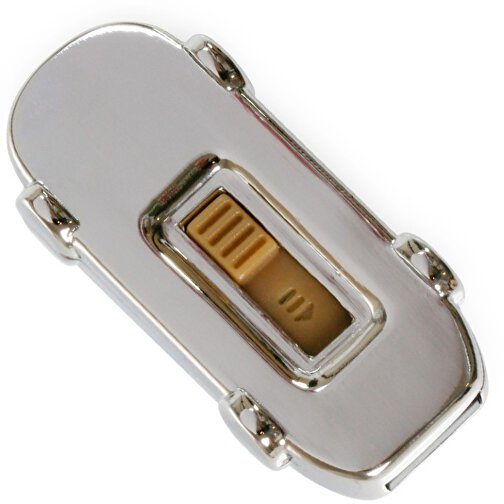 USB-Stick CAR 8GB , Promo Effects MB , silber MB , 8 GB , Zinklegierung MB , 3 - 10 MB/s MB , 5,50cm x 1,70cm x 2,70cm (Länge x Höhe x Breite), Bild 3