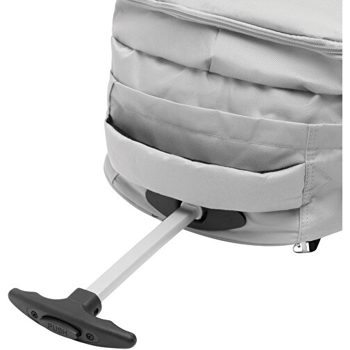 Trolley-Rucksack TRAILER , grau, 600D Polyester, 34,00cm x 28,00cm x 52,00cm (Länge x Höhe x Breite), Bild 7