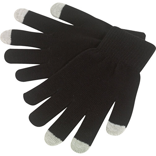 Touchscreen-Handschuh OPERATE , schwarz, 95% Polyacryl / 5% Elastan, 1,00cm (Länge), Bild 1