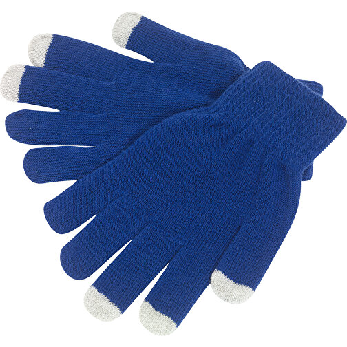 Touchscreen-Handschuh OPERATE , blau, 95% Polyacryl / 5% Elastan, 1,00cm (Länge), Bild 1