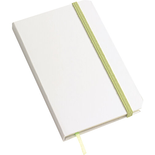Notizbuch AUTHOR Im DIN-A6-Format , grün, weiß, Papier, 14,00cm x 1,50cm x 9,10cm (Länge x Höhe x Breite), Bild 1