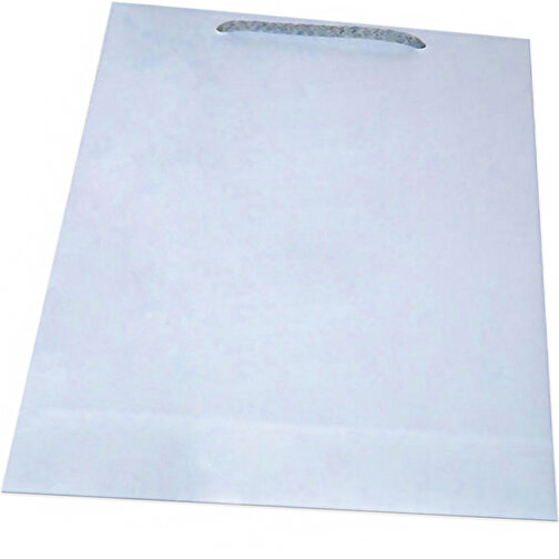 Tragetasche Classic 10, 53 X 12 X 38 Cm , weiss, White Chrom Papier, 53,00cm x 38,00cm x 12,00cm (Länge x Höhe x Breite), Bild 3