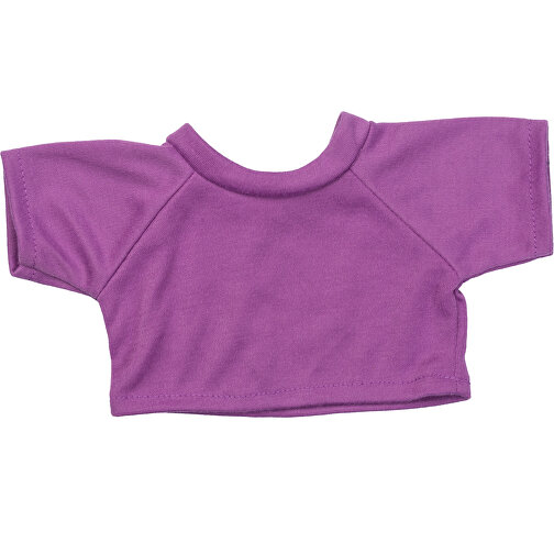Mini-T-Shirt , lila, 100% Polyester, 12,00cm x 0,50cm x 22,50cm (Länge x Höhe x Breite), Bild 1
