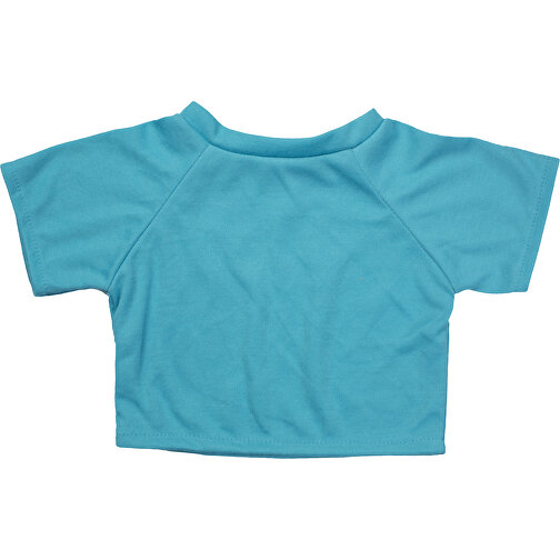 Mini-T-Shirt , türkis, 100% Polyester, 20,00cm x 0,50cm x 32,00cm (Länge x Höhe x Breite), Bild 1