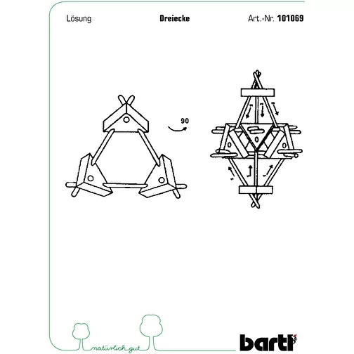 Triangles de casse-tête en bambou, Image 2