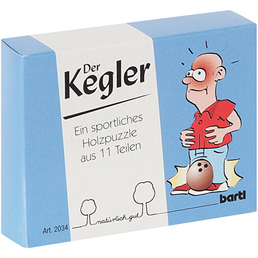 Kegeln-Puzzle , , 8,80cm x 2,00cm x 6,50cm (Länge x Höhe x Breite), Bild 4