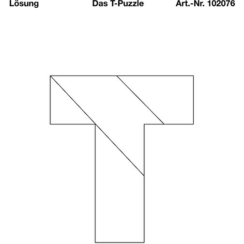 Das T-Puzzle , , 6,50cm x 1,30cm x 5,00cm (Länge x Höhe x Breite), Bild 4